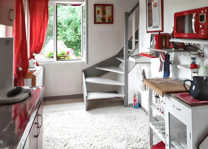 Appartement Cosy Aux Authieux Papion 15 M² Avec Jardin Privatif Les Authieux-Papion照片