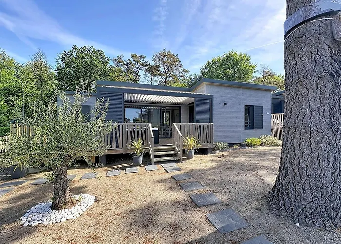 Chalet A Jullouville - 6 Couchages, Piscine Chauffee, Proche Plage Et Commerces - Fr-1-361-521 fotoğrafı