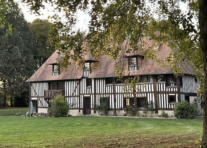 Manoir Normand Du Xviiie, 300 M2, Parc De 1,5 Ha, Calme Absolu Villa Saint-Germain-de-Livet foto